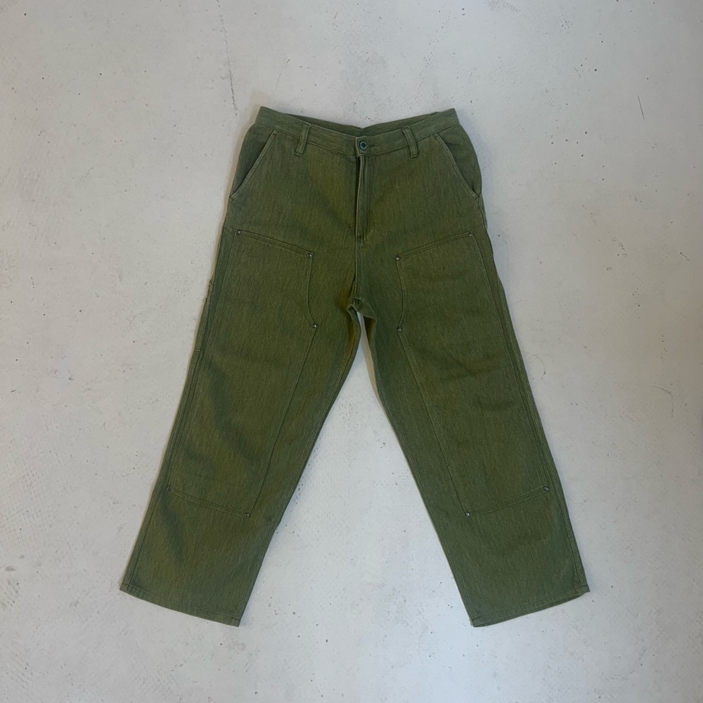 Brain Dead Bull Denim Green Utility Pants
